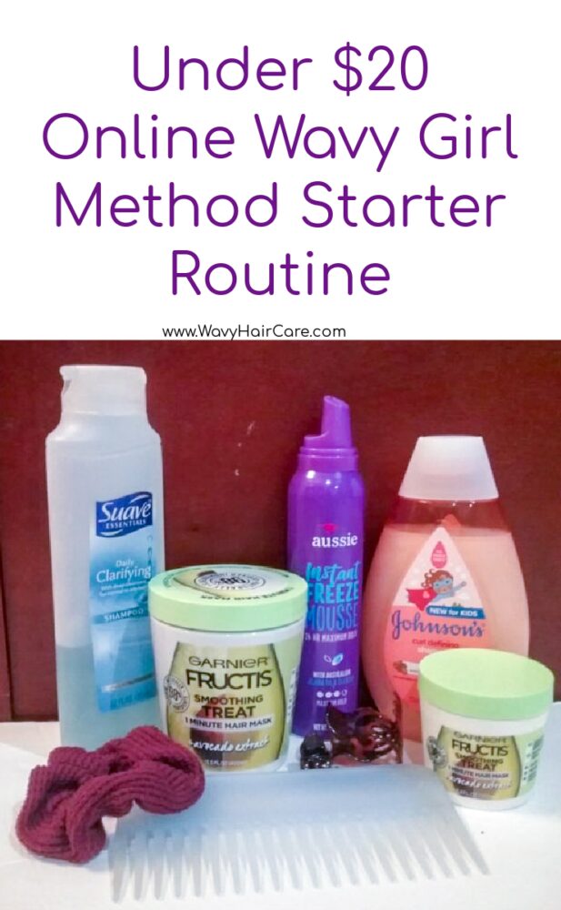 Under $20 wavy girl method starter routine from Walmart