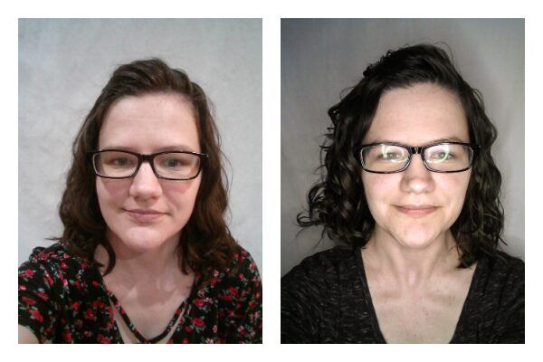 upside down vs rightside up styling for wavy hair