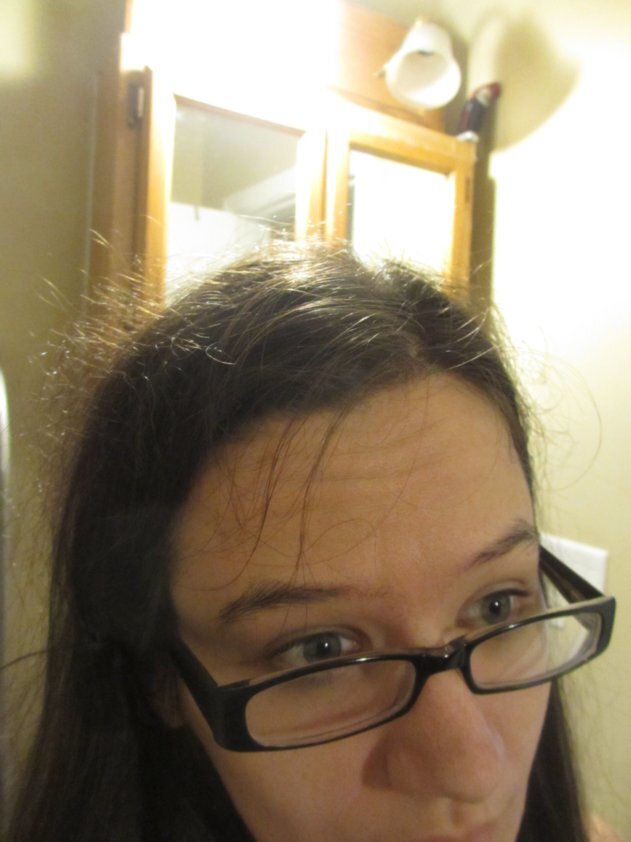 Frizzy straight hair actually curly