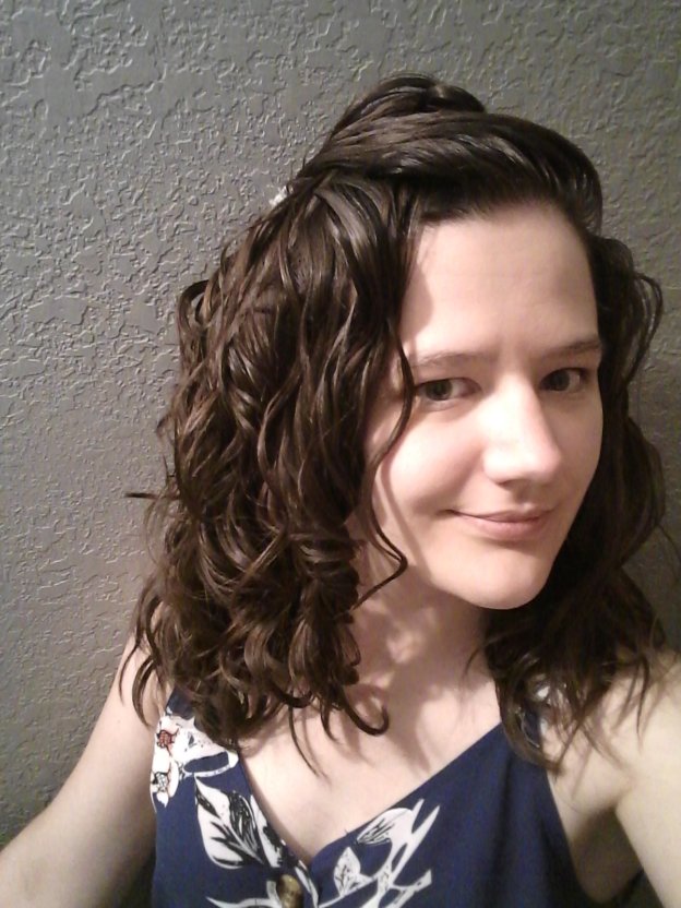 Wavy hair feels waxy