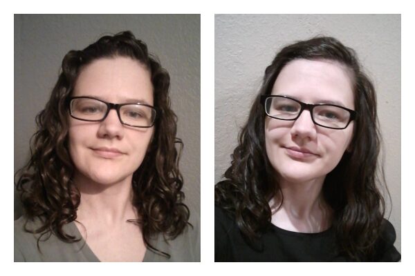 does wavy hair start below the ears?