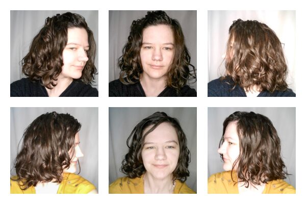 Wavy hair refreshed with just water
