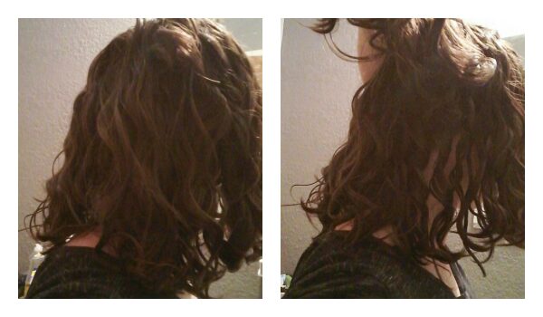 hair canopy is straighter than underside