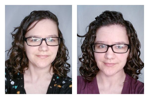 Scrunching a little vs a lot on wavy hair