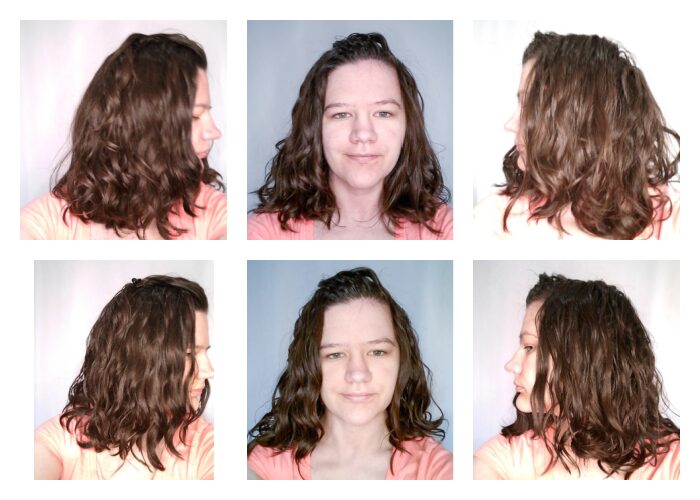 Refreshing wavy hair that was styled with hairspray