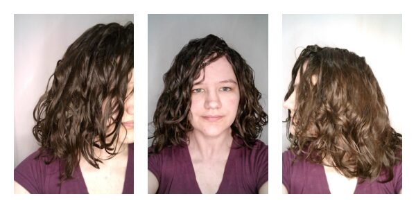 Net diffused wavy hair