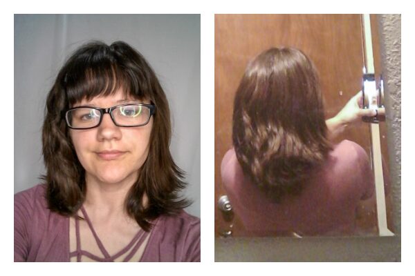 Naturally wavy hair after devacut