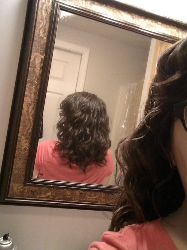 wavy hair in back
