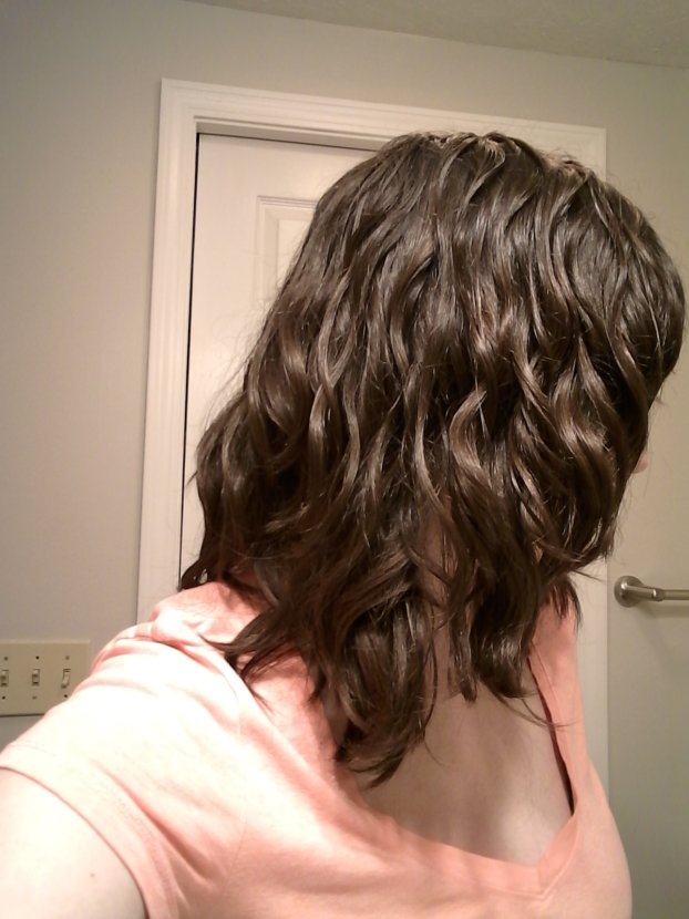 Wavy hair shag