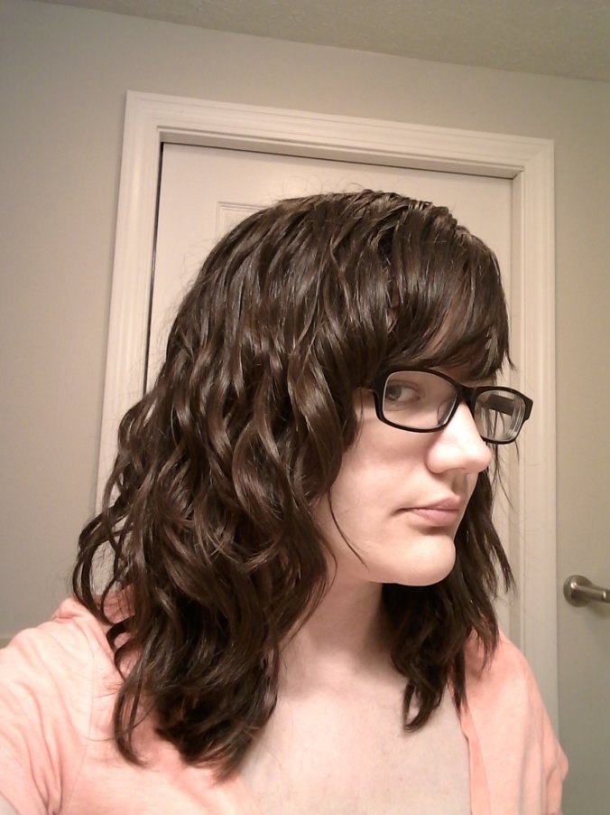 Naturally wavy hair