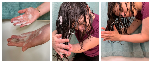 How to glaze product into hair
