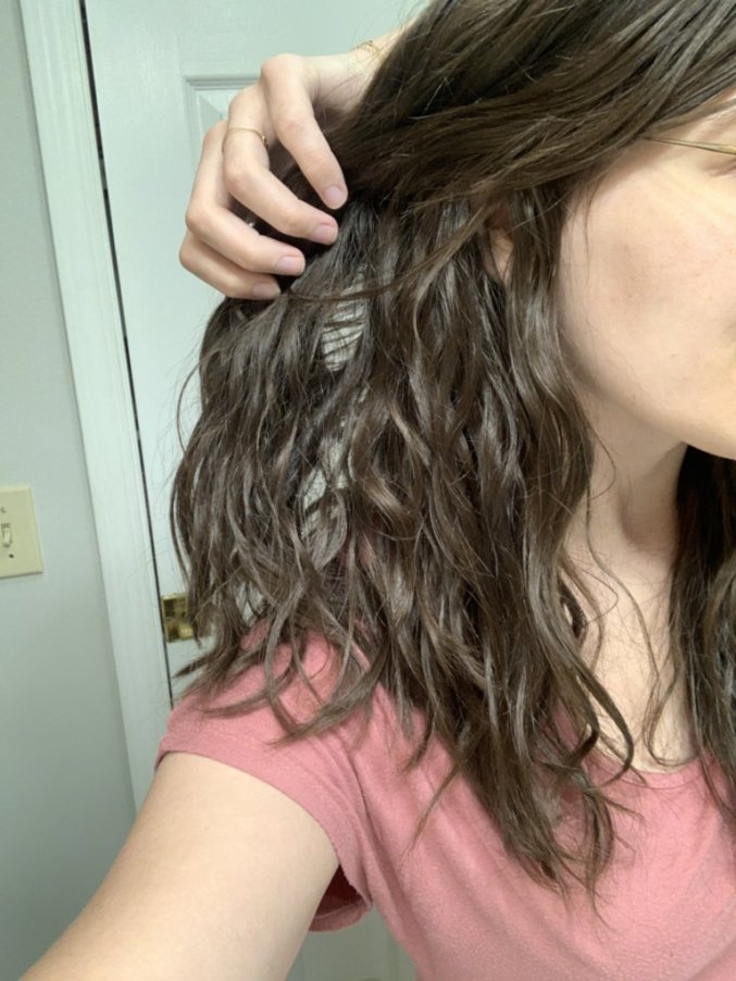 2a wavy hair curly girl method