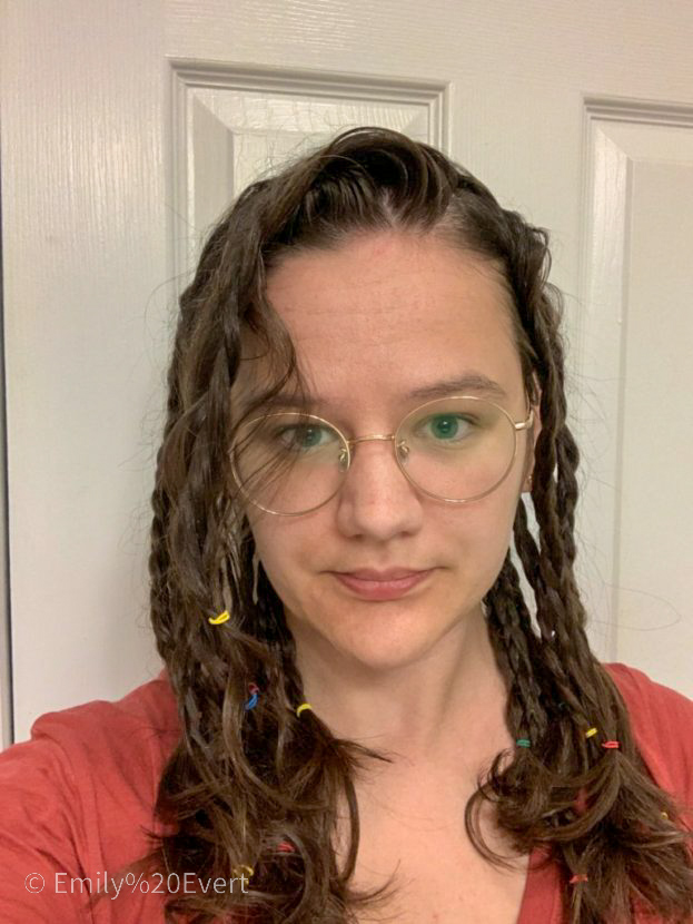 sleeping with wavy hair in braids