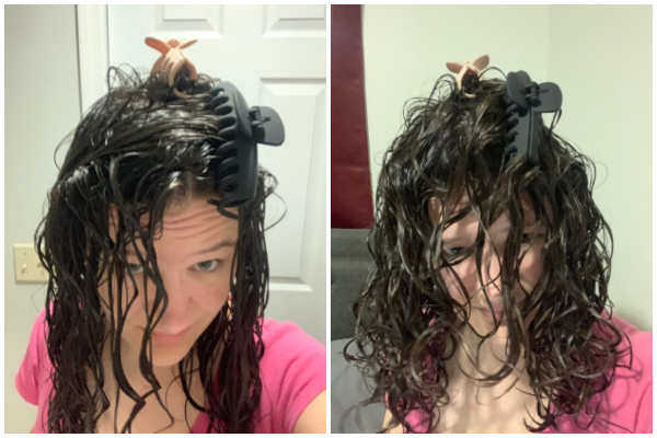 Large root clips wavy hair